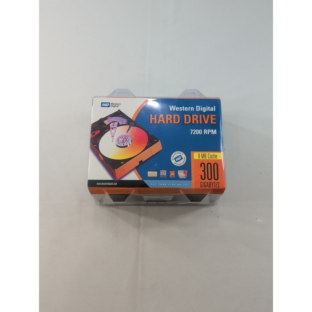 Western Digital Hard Drive New Factory‎ Sealed 7200 RPM 8 MB Cache 300 GB